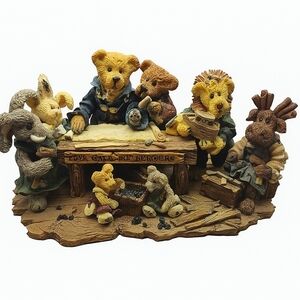 1996 Boyds Bears friends style #2278 Noah & Co Ark Builders Figurine number 1366
